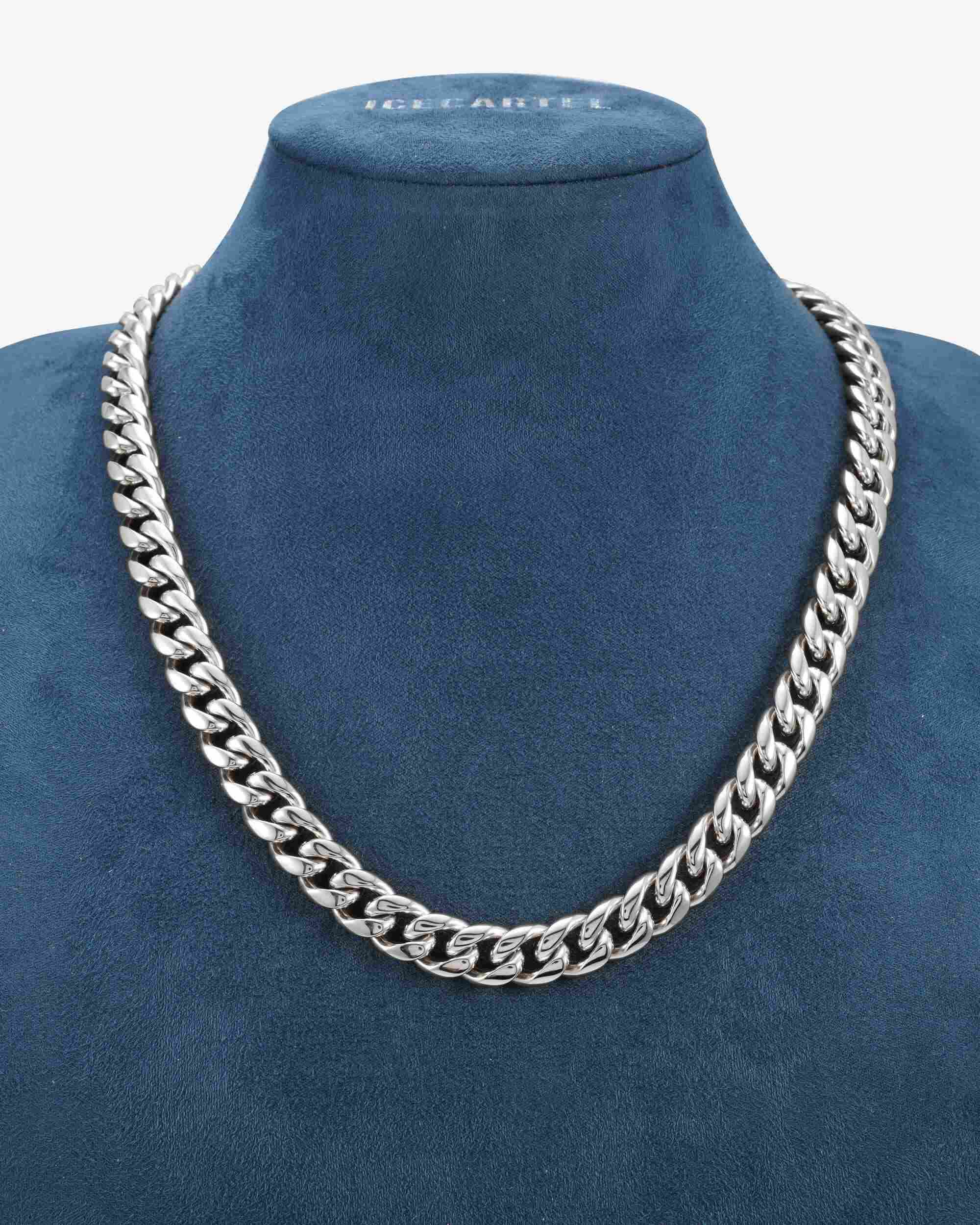 12MM Cuban Link Chain Silver - IceCartel™