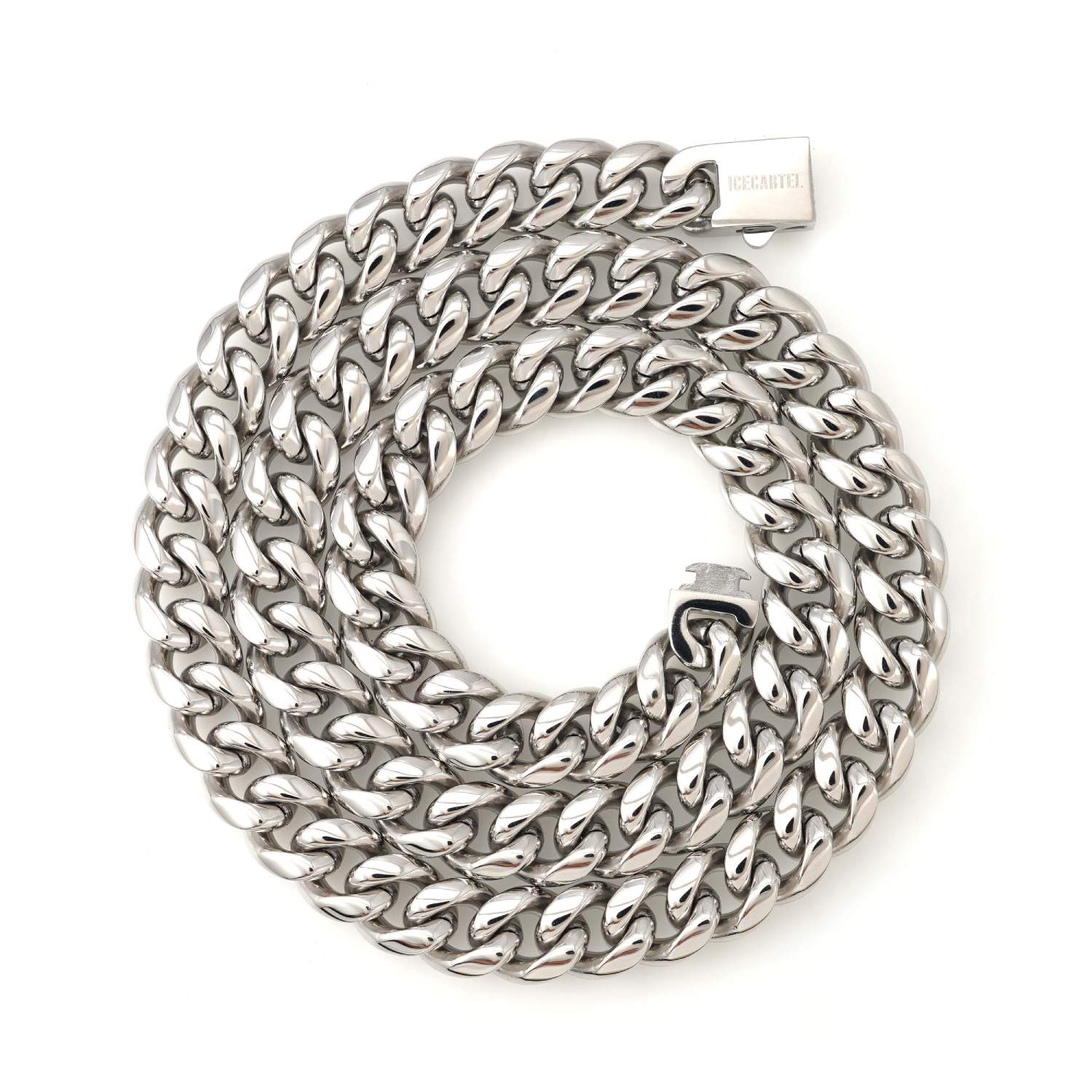 12MM Cuban Link Chain Silver - IceCartel™