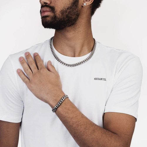 12MM Cuban link chain 925 silver model