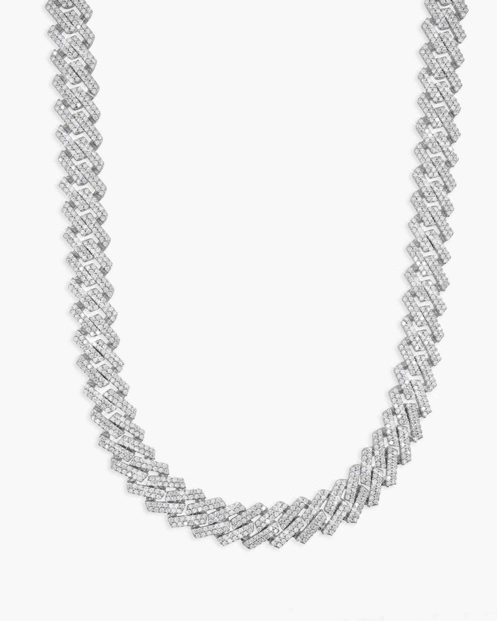 12mm moissanite prong cuban link chain 14k icecartel main