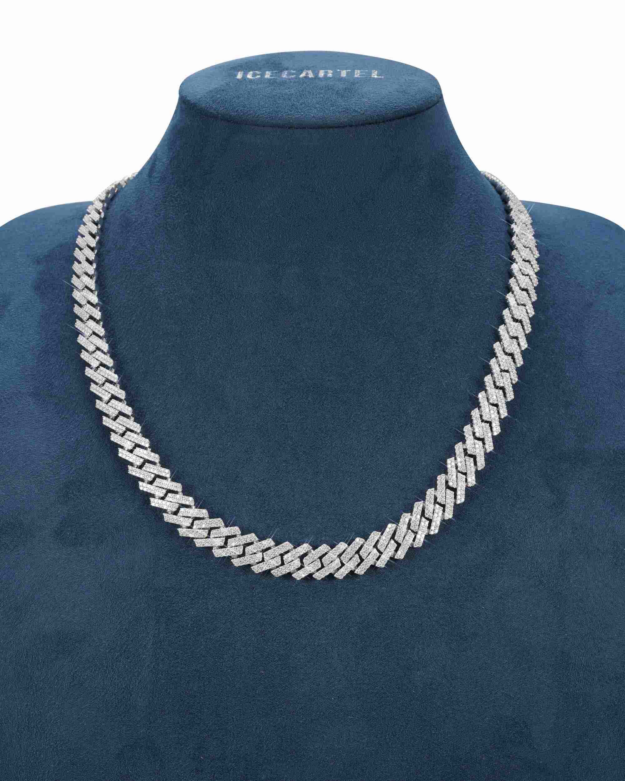 12mm Moissanite Prong Miami Cuban Link Chain - IceCartel™