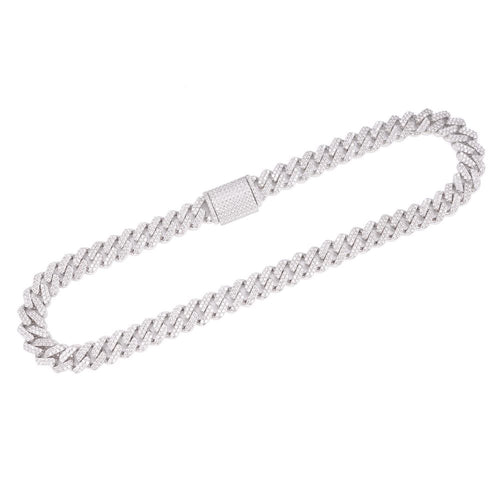 13MM Diamond Cuban Link Chain 14K Solid Gold full