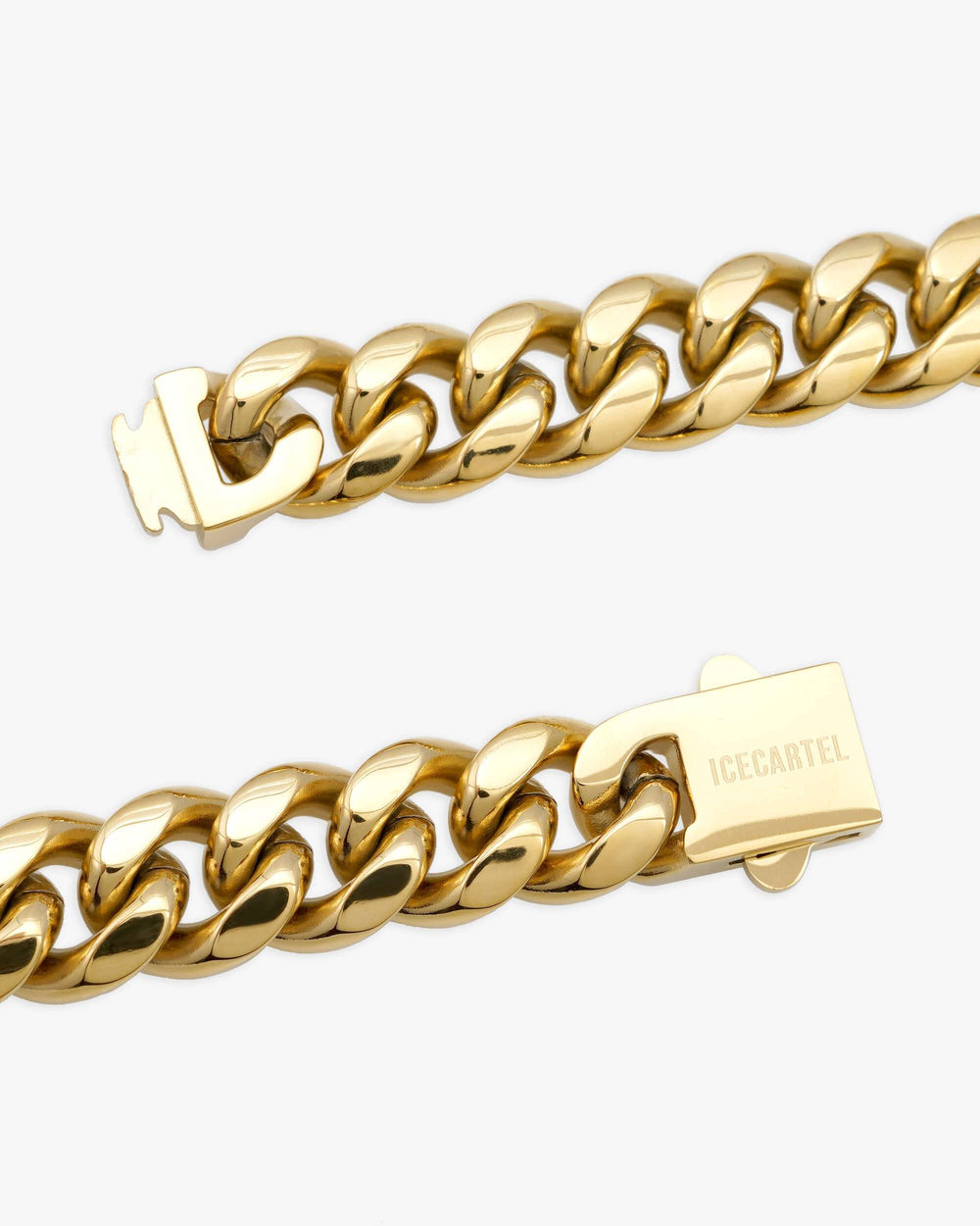 14mm 10k solid gold cuban chain icecartel clasp