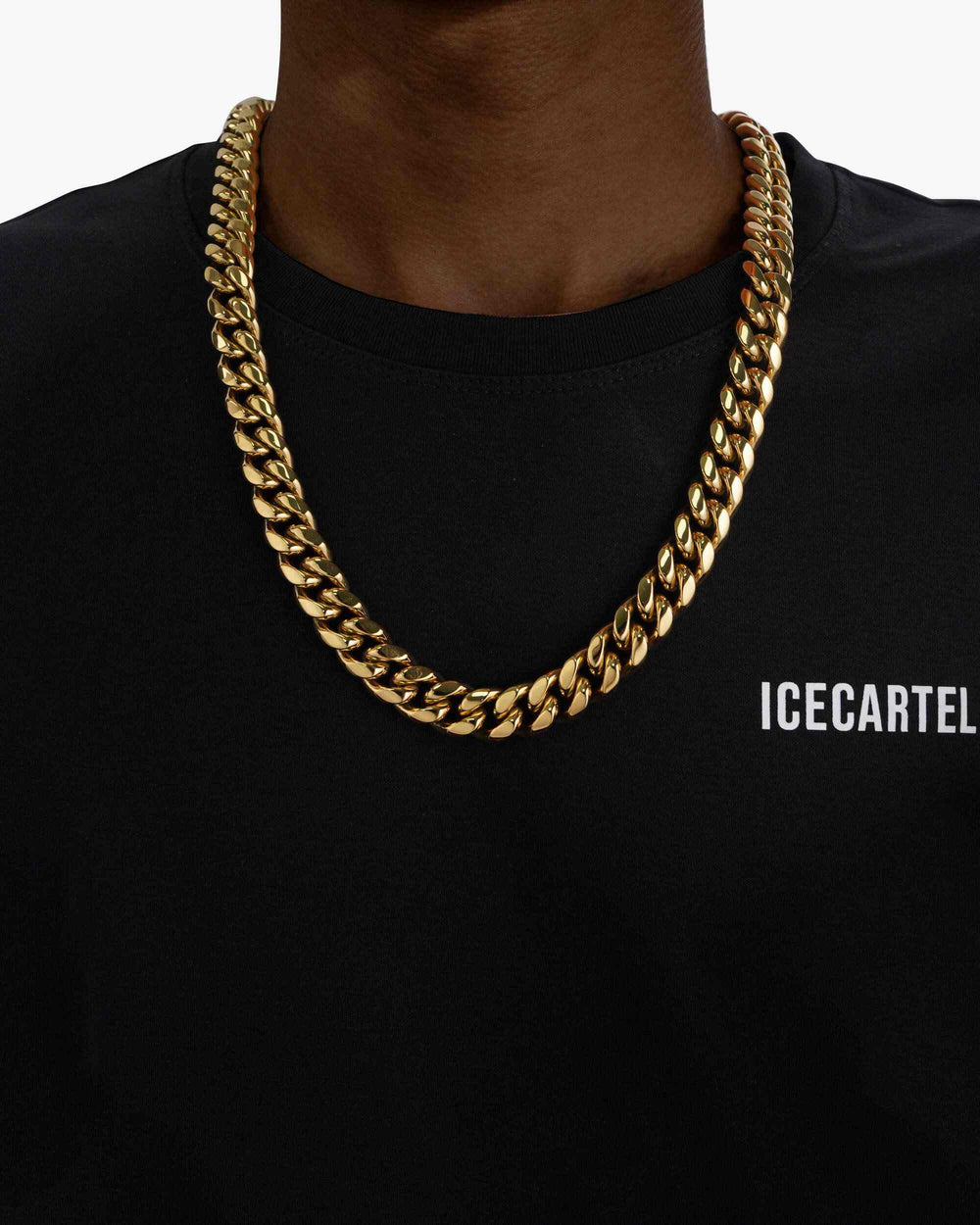 14mm 10k solid gold cuban chain icecartel model