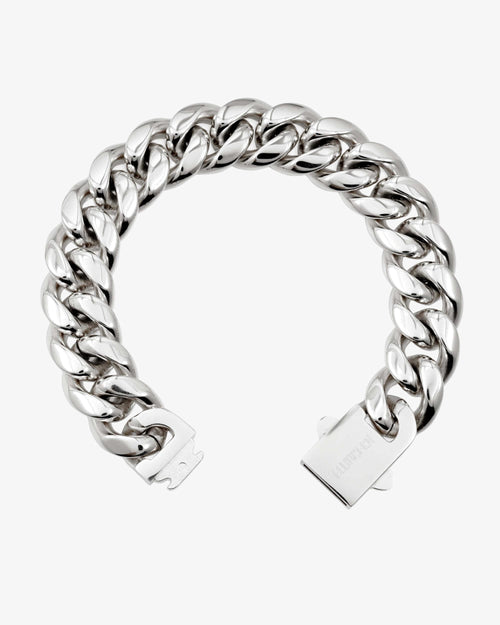 14mm cuban link bracelet 14k white gold icecartel clasp new