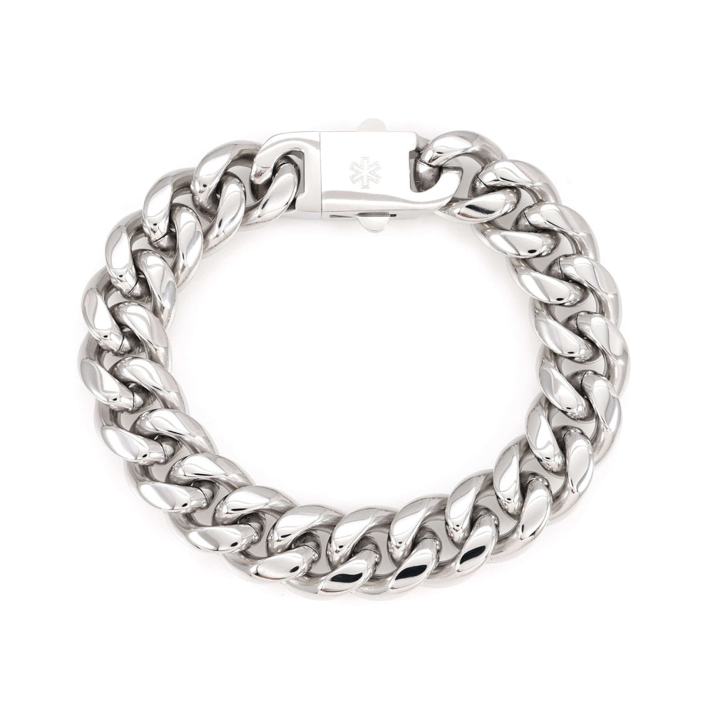 14mm cuban link bracelet 14k white gold icecartel main