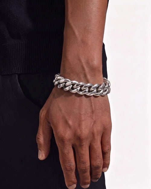 14mm cuban link bracelet 14k white gold icecartel model new