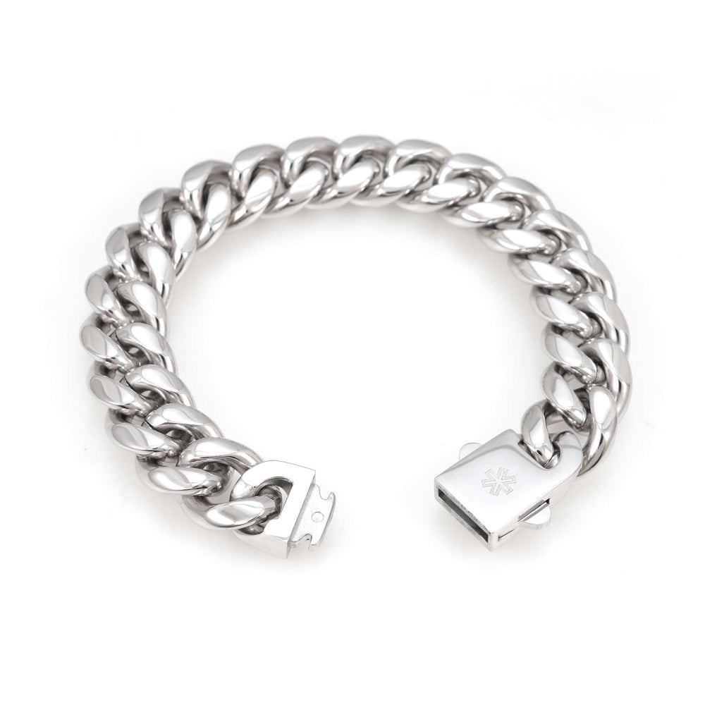 14mm cuban link bracelet 14k white gold icecartel o