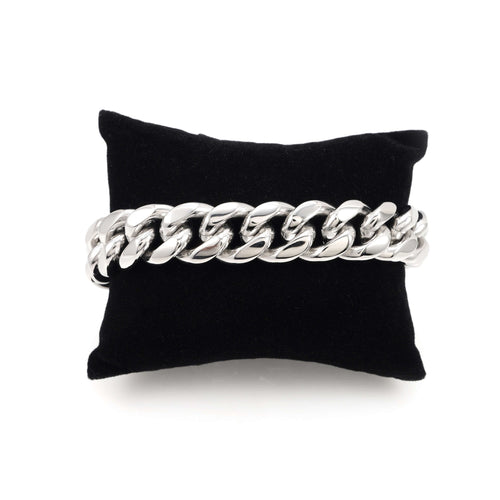 14mm cuban link bracelet 14k white gold icecartel pillow