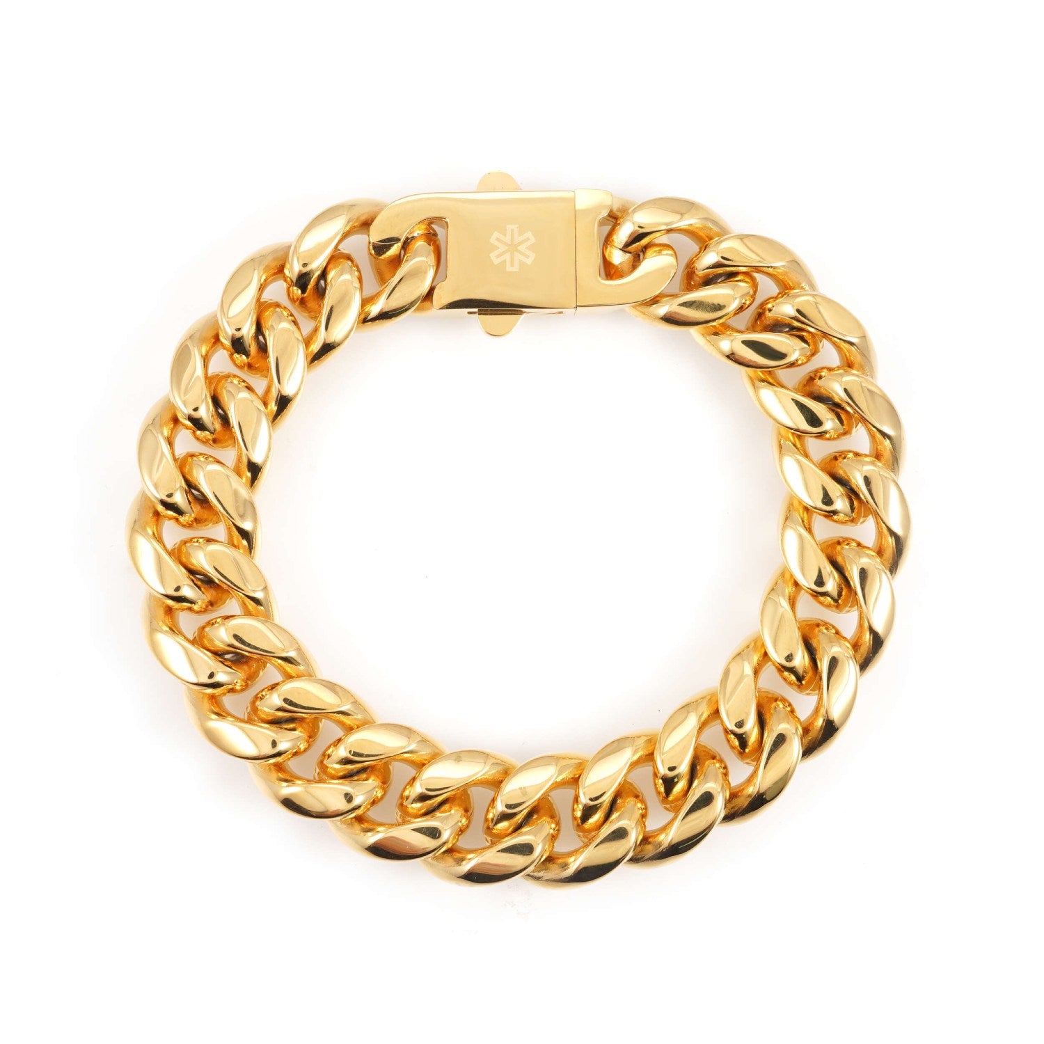 14mm cuban link bracelet 14k yellow gold icecartel main