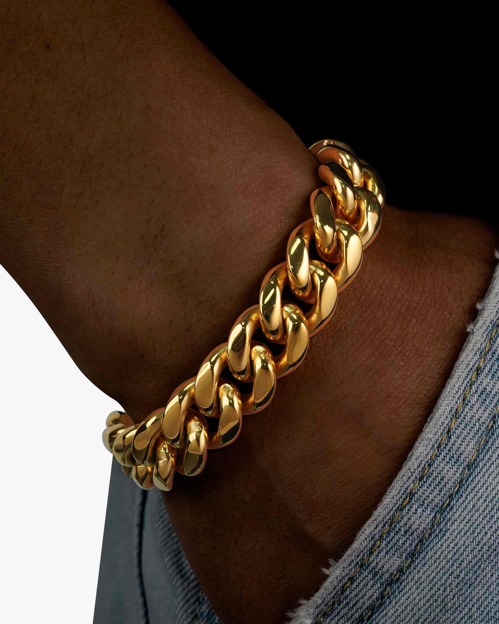 14mm cuban link bracelet 14k yellow gold icecartel model_1