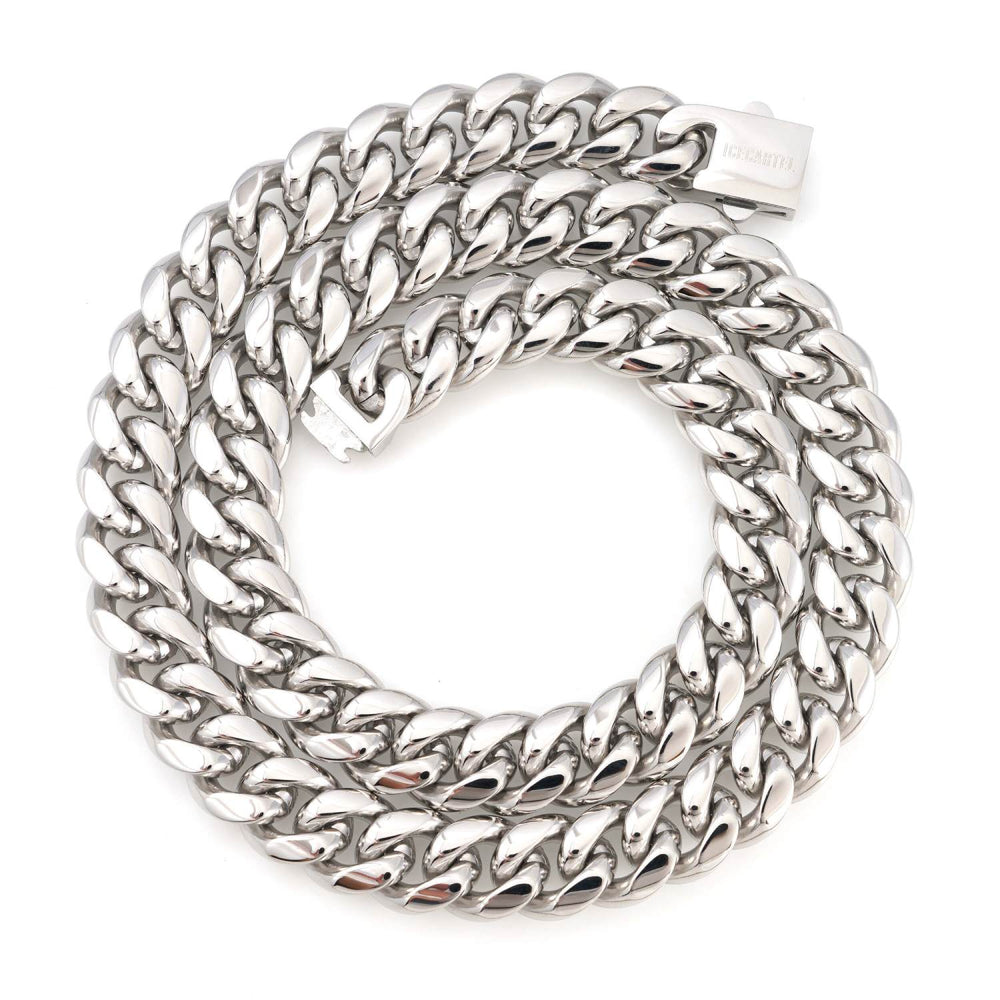 14mm cuban link chain 14k white gold icecartel up