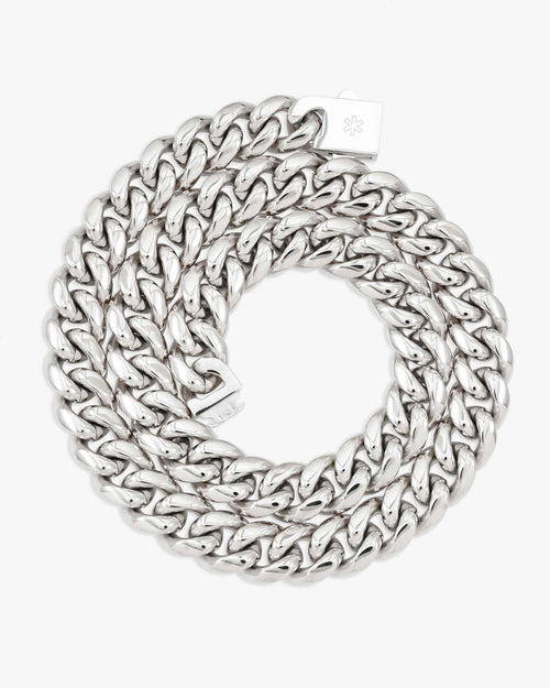 14mm cuban link chain 14k white gold icecartel up