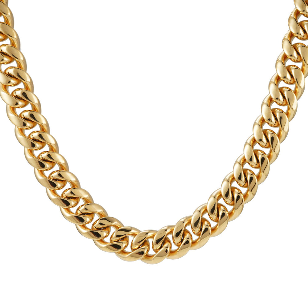 14mm cuban link chain 14k yellow gold icecartel main