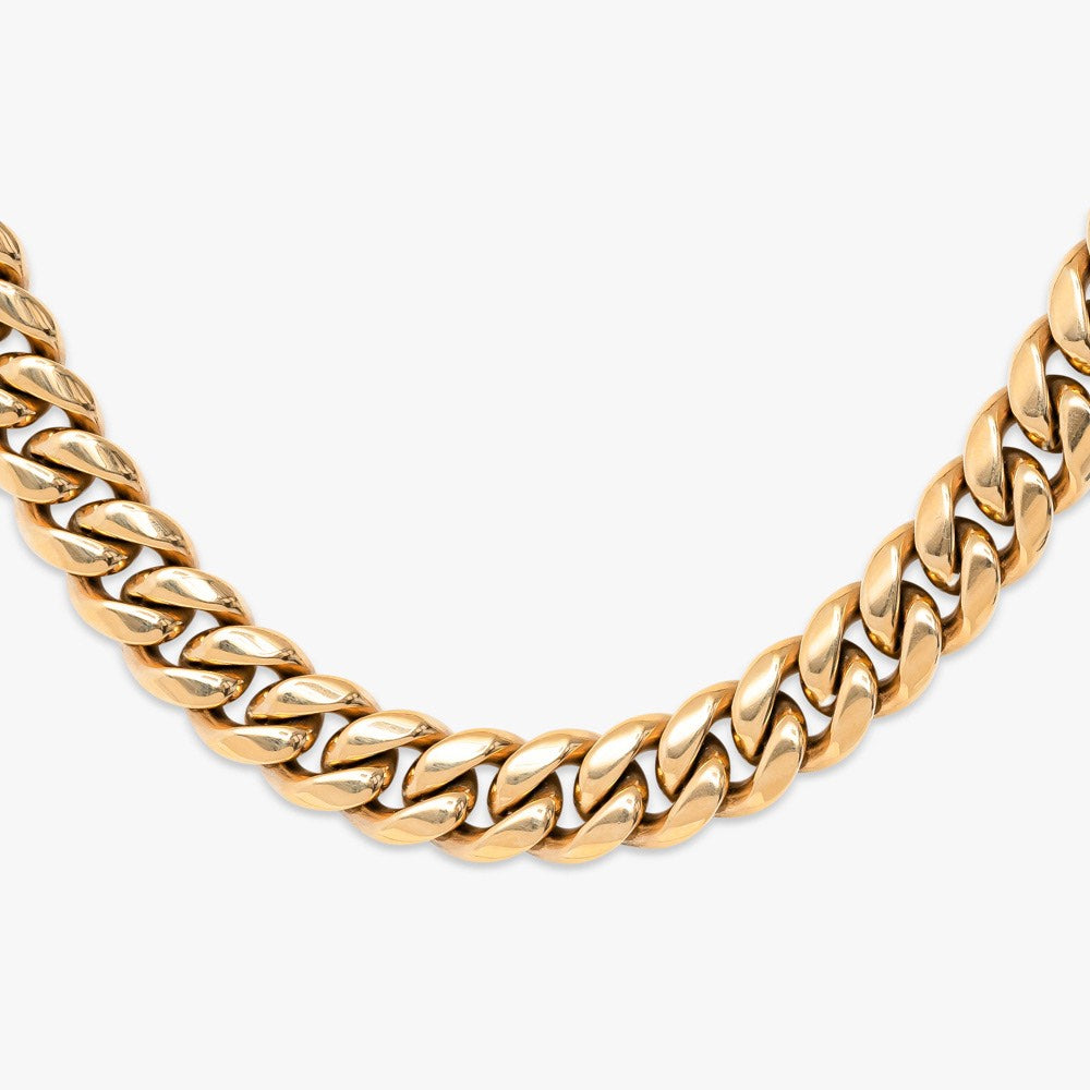 14mm gold cuban link chain