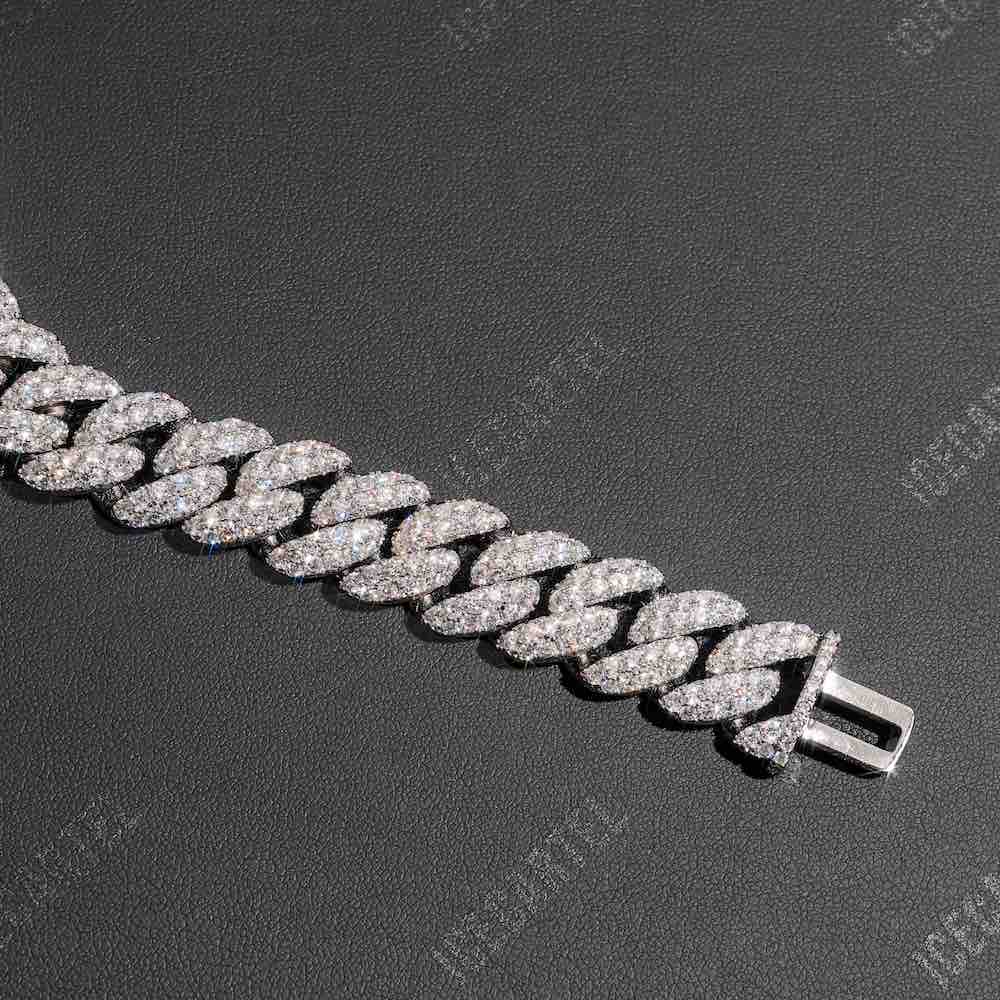 15MM iced out miami cuban link bracelet clasp2