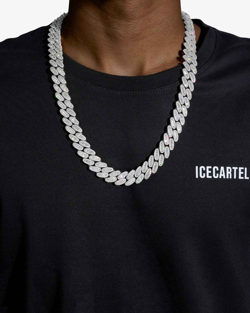 15mm moissanite baguette miami cuban link chain icecartel model