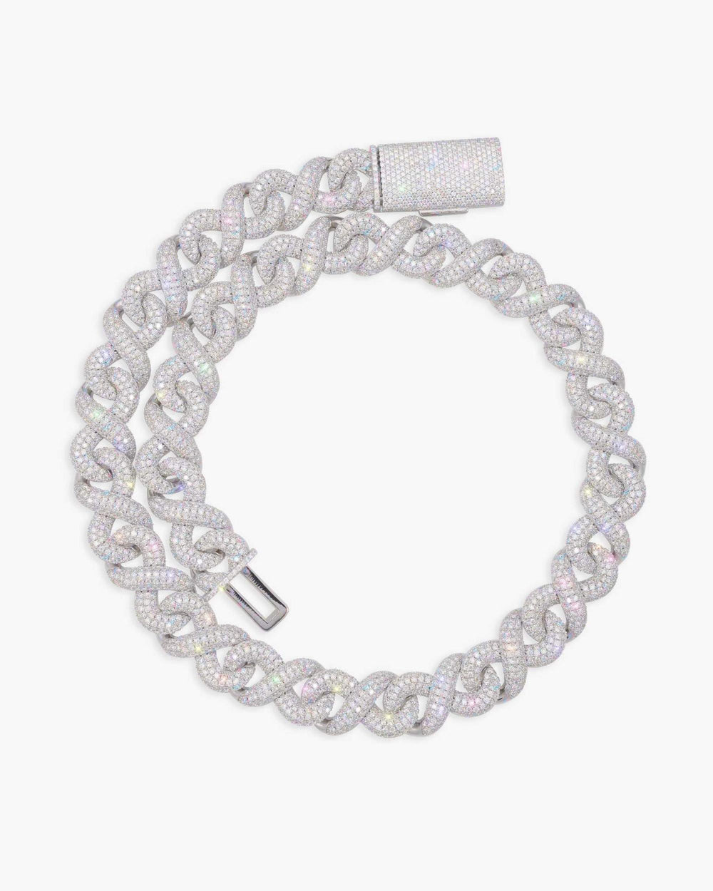 15mm moissanite infinity link chain icecartel main