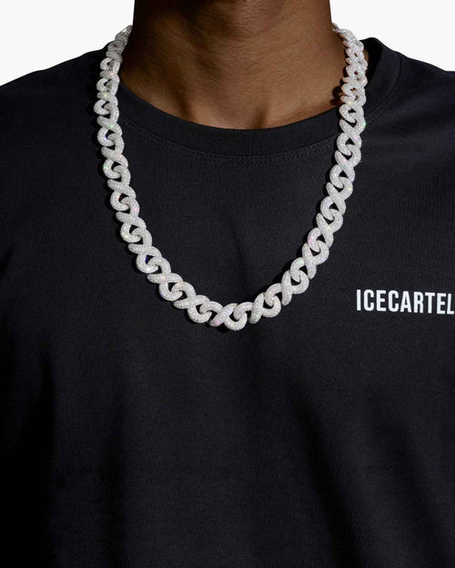 15mm moissanite infinity link chain icecartel model
