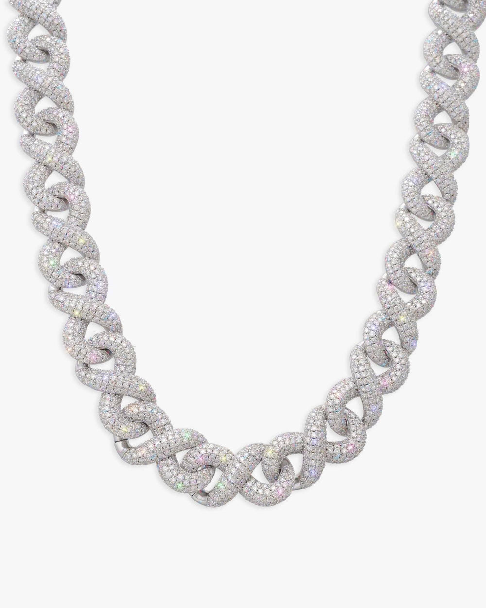 15mm moissanite infinity link chain icecartel top