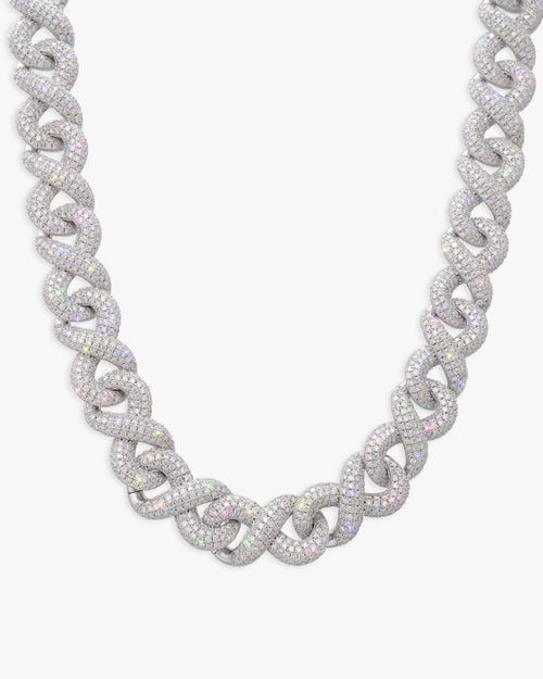 15mm moissanite infinity link chain icecartel top