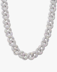15mm moissanite infinity link chain icecartel top