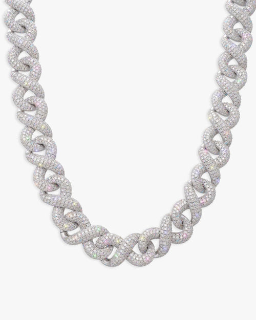 15mm moissanite infinity link chain icecartel top