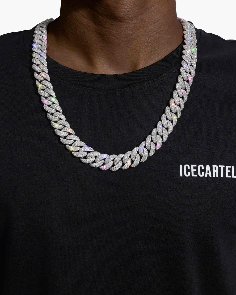 15mm moissanite miami cuban link chain icecartel white gold model