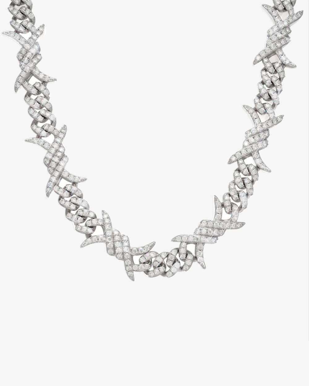 15mm moissanite spiked link cuban chain 14k gold icecartel px main