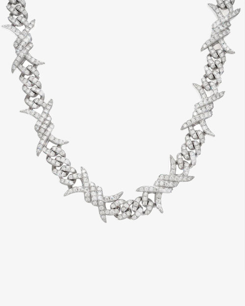 15mm moissanite spiked link cuban chain 14k gold icecartel px main