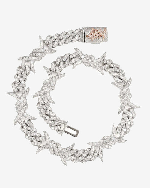 15mm moissanite spiked link cuban chain 14k gold icecartel px top