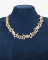 15MM CUSTOM CLASP Moissanite Spiked Link Cuban Chain 14K Gold - Yellow Gold