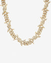 15MM CUSTOM CLASP Moissanite Spiked Link Cuban Chain 14K Gold - Yellow Gold