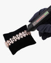 16MM Moissanite Cross Link Bracelet 14K - Rose Gold