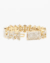 16MM Moissanite Cross Link Bracelet 14K - Yellow Gold