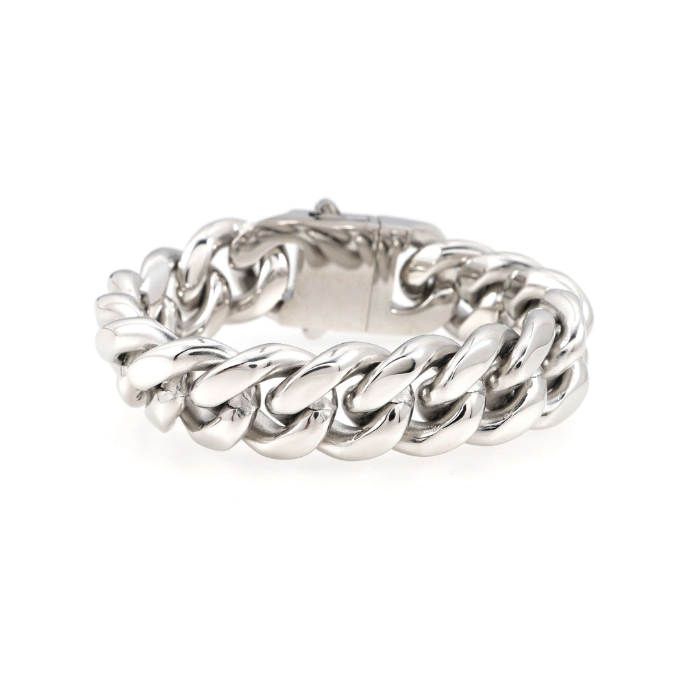 18mm cuban link bracelet 14k white gold icecartel main