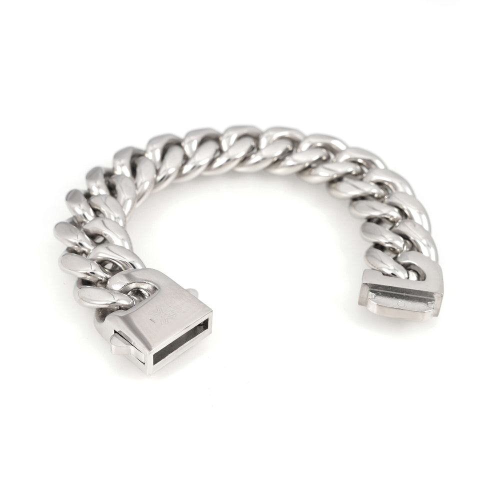 18mm cuban link bracelet 14k white gold icecartel o