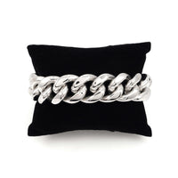 18mm cuban link bracelet 14k white gold icecartel pillow