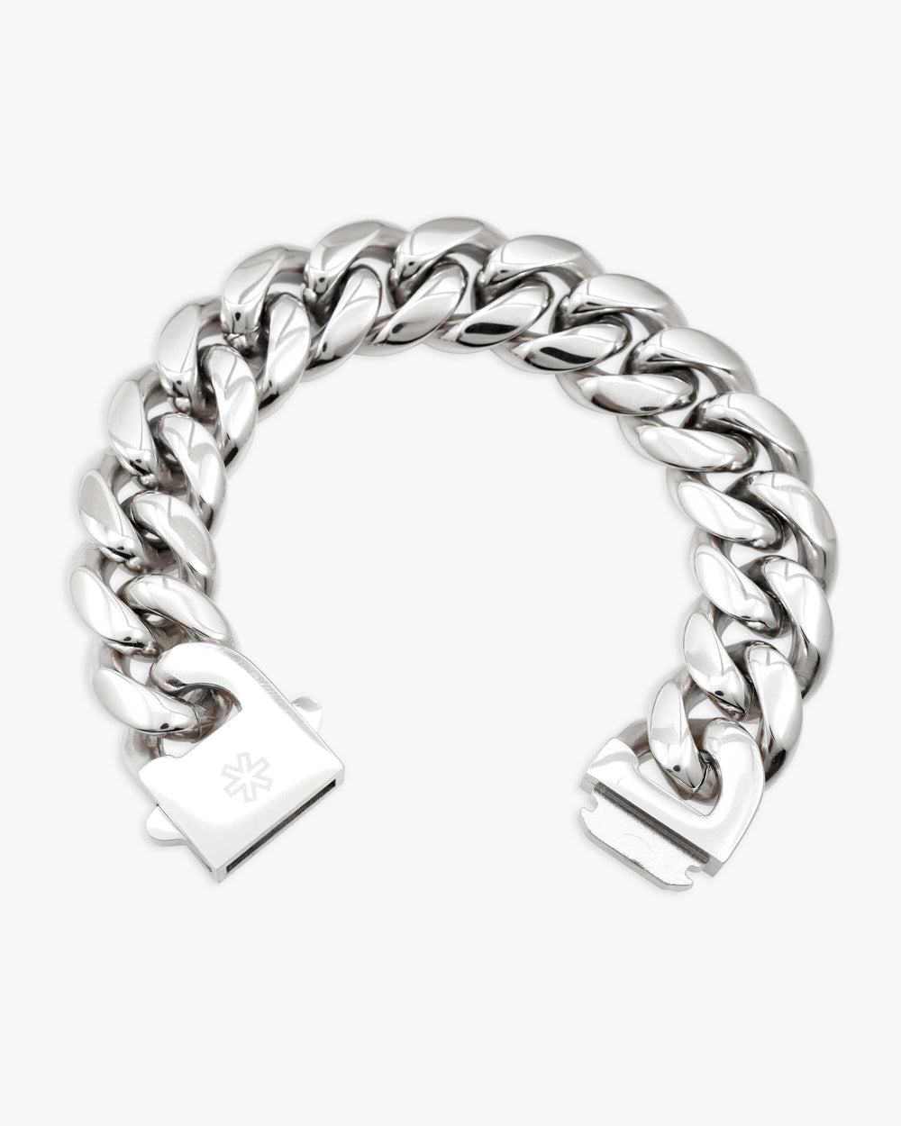 18mm cuban link bracelet silver icecartel lock