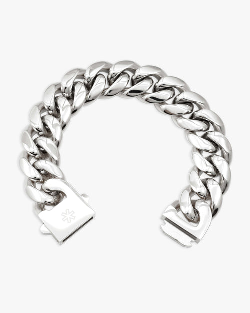 18mm cuban link bracelet silver icecartel lock