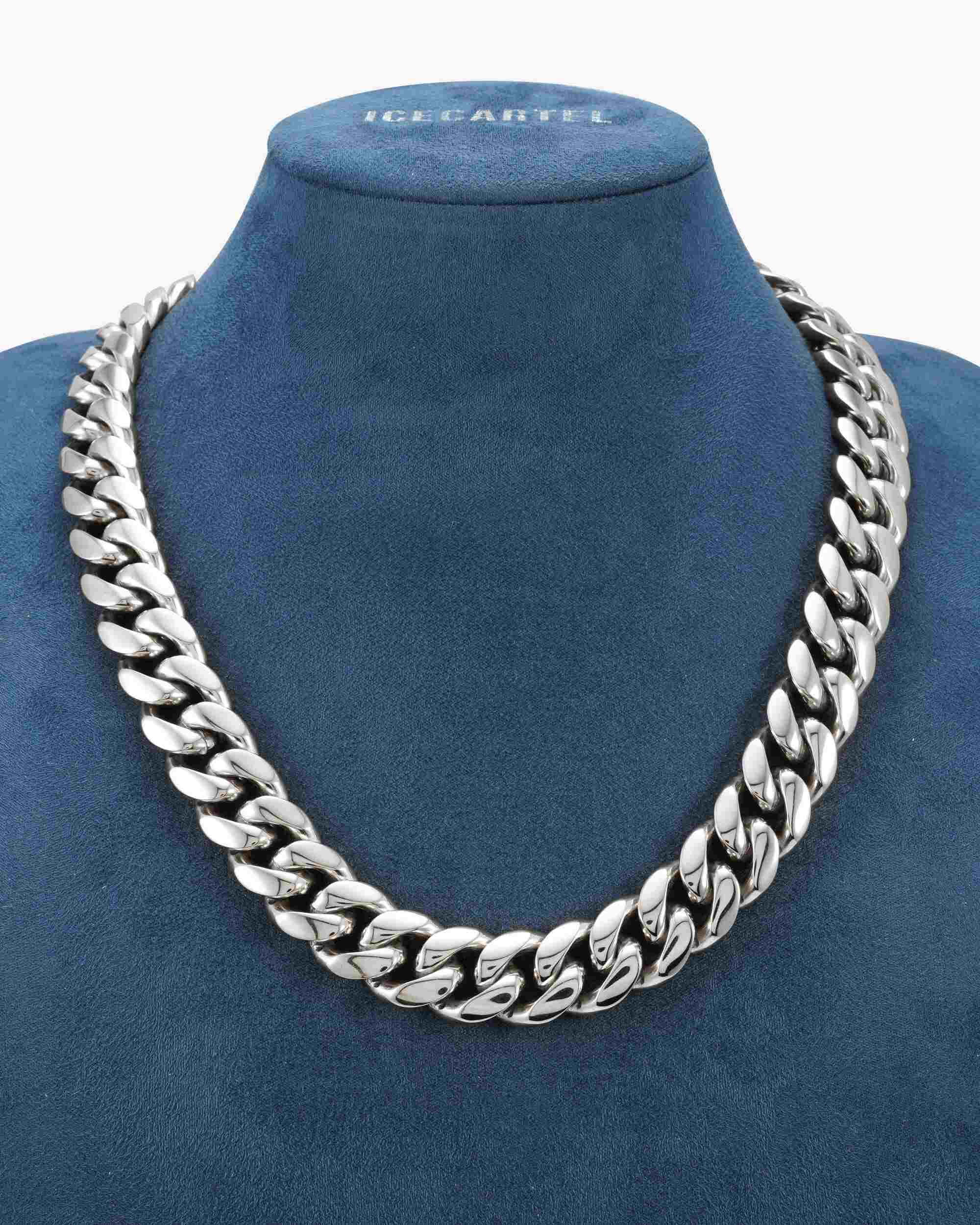 18MM Cuban Link Chain Silver - IceCartel™