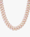 19MM Moissanite Marquise Cuban Link Chain - Rose Gold