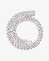 19MM Moissanite Marquise Cuban Link Chain - White Gold
