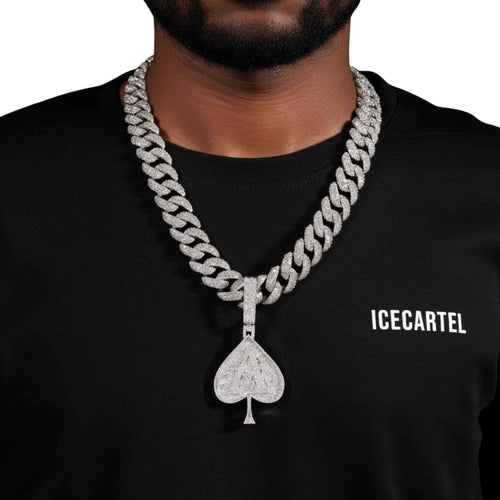 Custom Moissanite Heart Pendant 14k Gold model