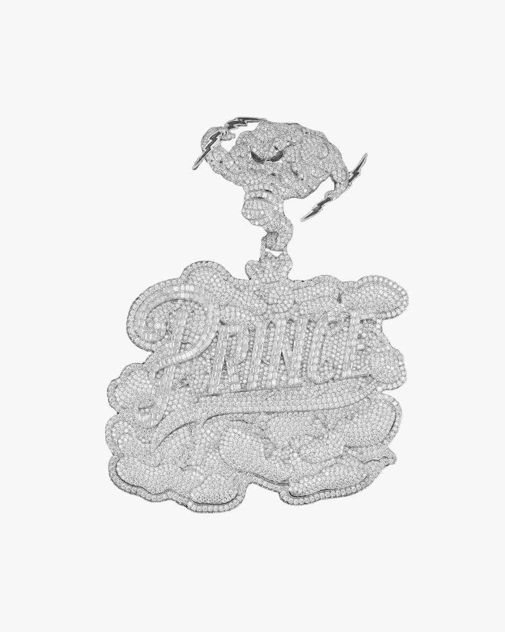 1Custom Moissanite Prince Pendant 14K Gold 1