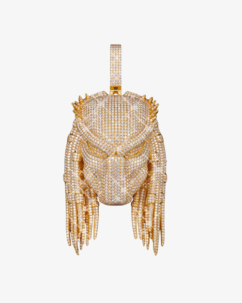 1Moissanite Custom Predator Pendant 14K Gold 1