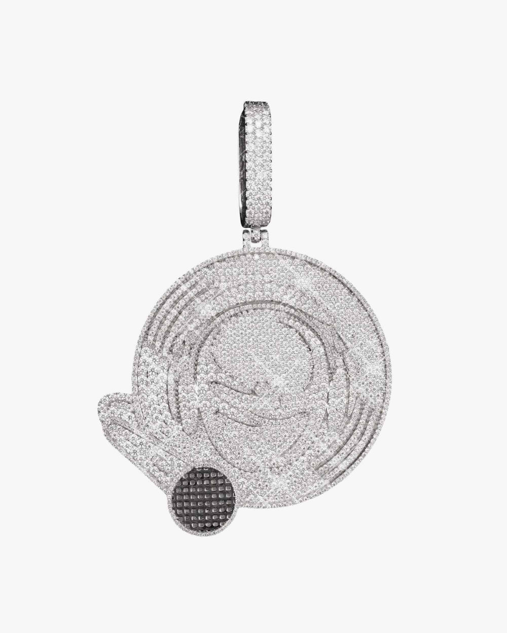 1Moissanite Rapper Logo Custom Pendant 14K Gold 1