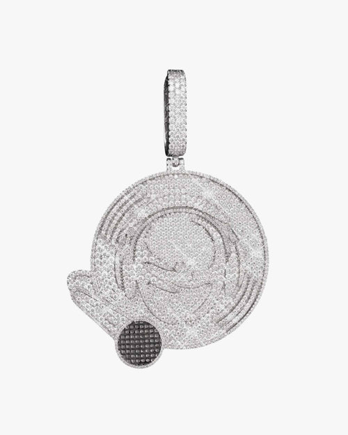 1Moissanite Rapper Logo Custom Pendant 14K Gold 1