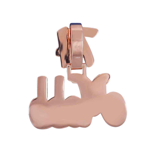 1Custom Rose Gold Pendant 74 Mobb backside