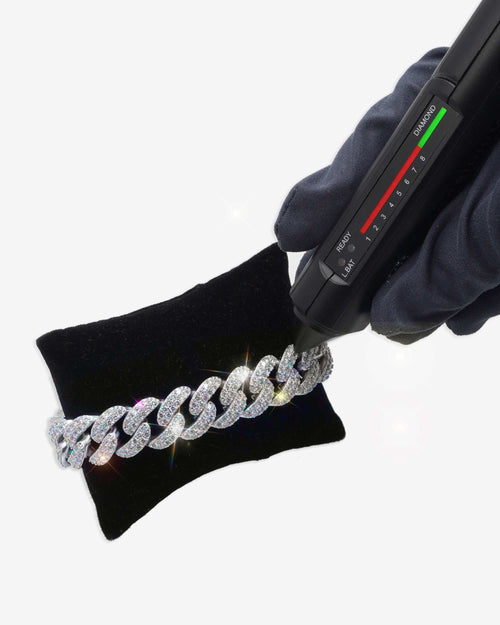 2 row iced out miami cuban link bracelet 14k gold 15mm icecartel px white new tester